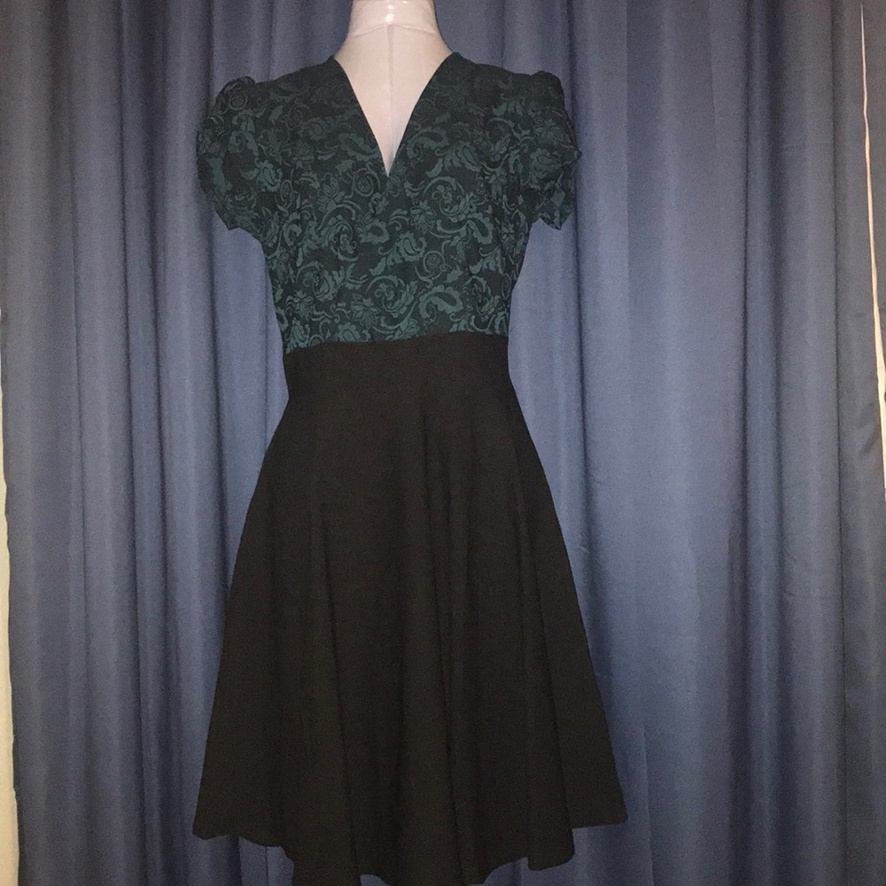 Blue and black Miusol dress